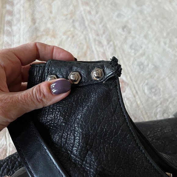 Treesje Black Crossbody Black Leather Bag - Picture 13 of 16